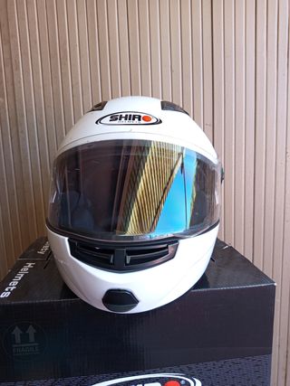 Cascos moto Shiro blanco