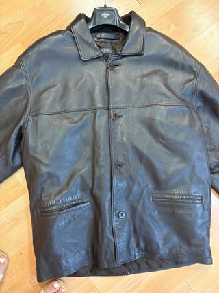 Chaqueta cuero Rebu marrón