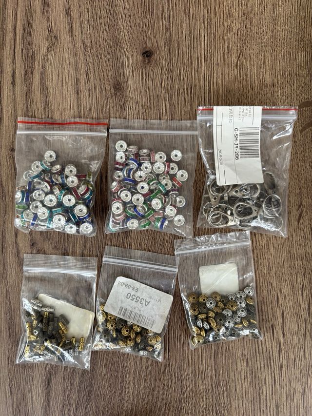 Perline e distanziatori x bigiotteria