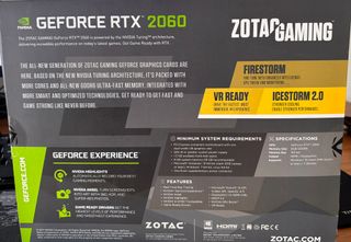 Gráfica Zotac RTX 2060 6GB GDDR6