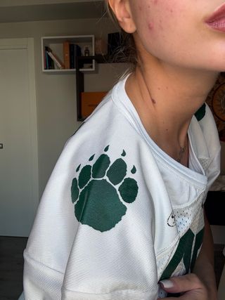 Crop top maglia calcio vintage