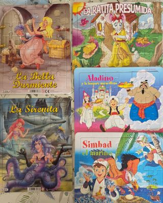 5 Puzzles Infantiles de cuentos clásicos