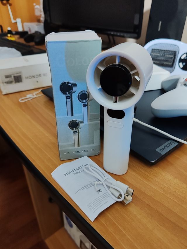 Ventilatore Portatile Ricaricabile con Display