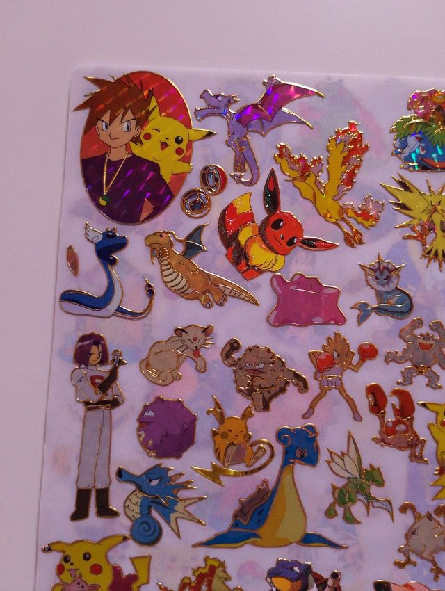 Lote Stickers Pokémon 2000