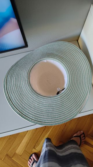 Pamela playa beige y verde agua