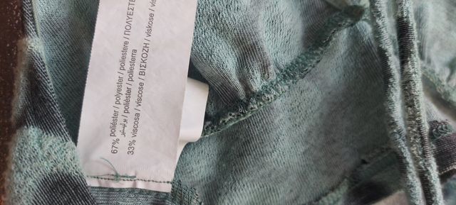 Top halter Pull&Bear Mujer estampado verde azulado