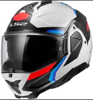 Casco Modular Advant II Triple White Blue Red