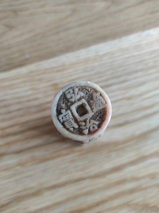 Sello chino antiguo de alabastro