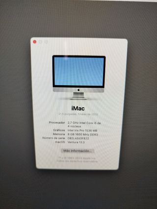 iMac 21.5" finales 2013