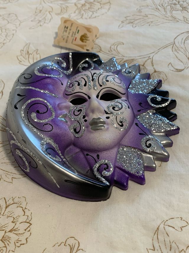 Máscara Veneciana original, sol luna