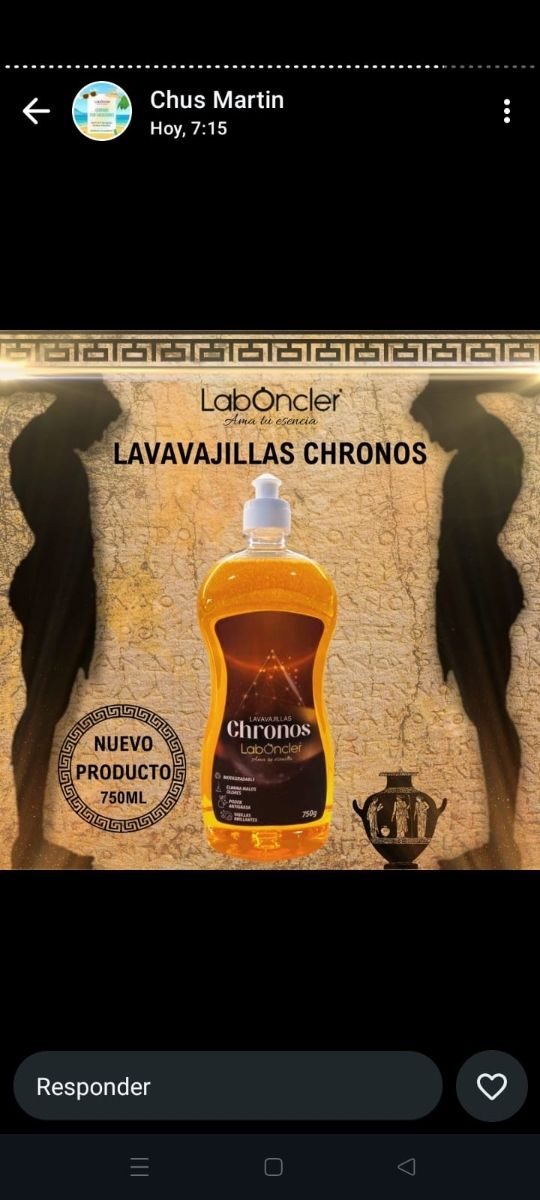 Lavavajillas Chronos 750ml