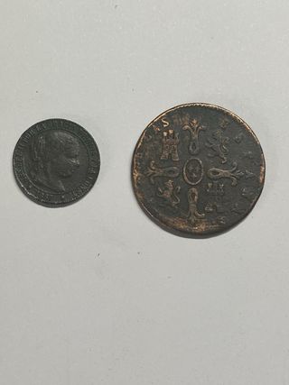 5 Monedas Antiguas (Fernando VII & Isabel II)
