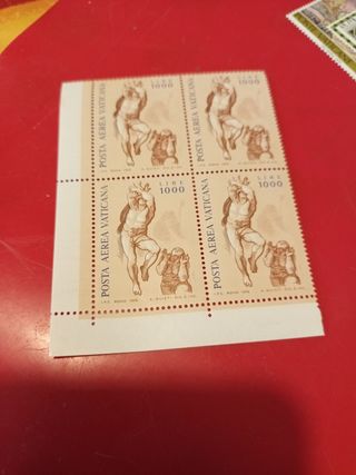 4 Francobolli Vaticani 1000 Lire