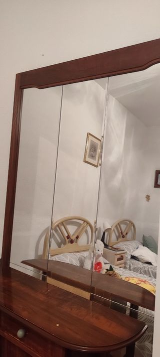 Recibidor con espejo - Madera