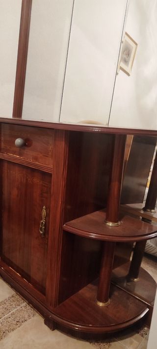 Recibidor con espejo - Madera