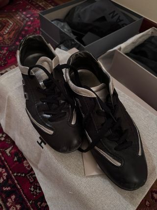 Hogan Scarpe Donna Nere Argento