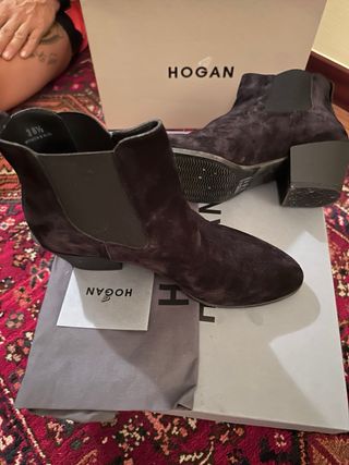 Hogan Scarpe Donna Nere Argento