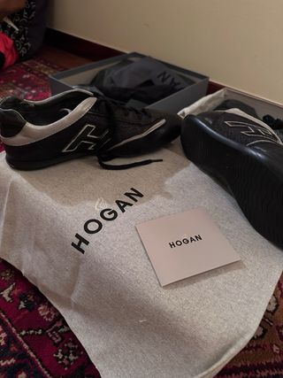 Hogan Scarpe Donna Nere Argento
