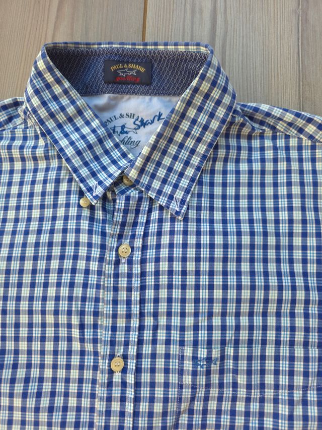 Camisa Paul & Shark cuadros azules