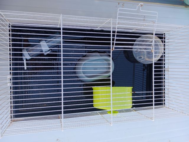 Jaula hamster blanca