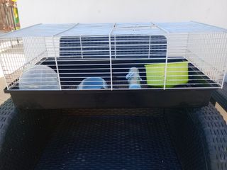 Jaula hamster blanca