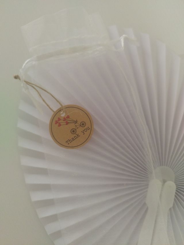 20 Abanicos Ceremonia - Blanco