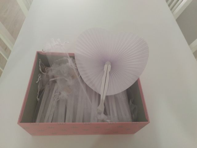 20 Abanicos Ceremonia - Blanco