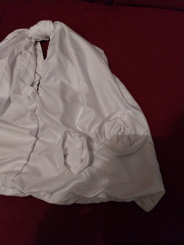 Bolso blanco hecho a mano