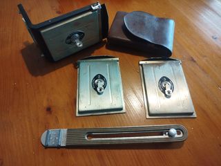 Rolleiflex placas (2uds), accesorios y estuche