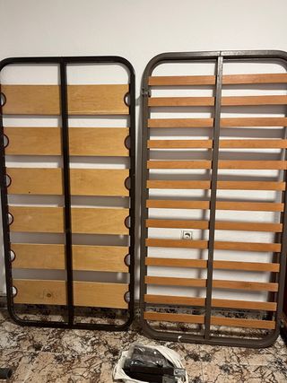 2 Somieres de madera: 177cm & 187cm