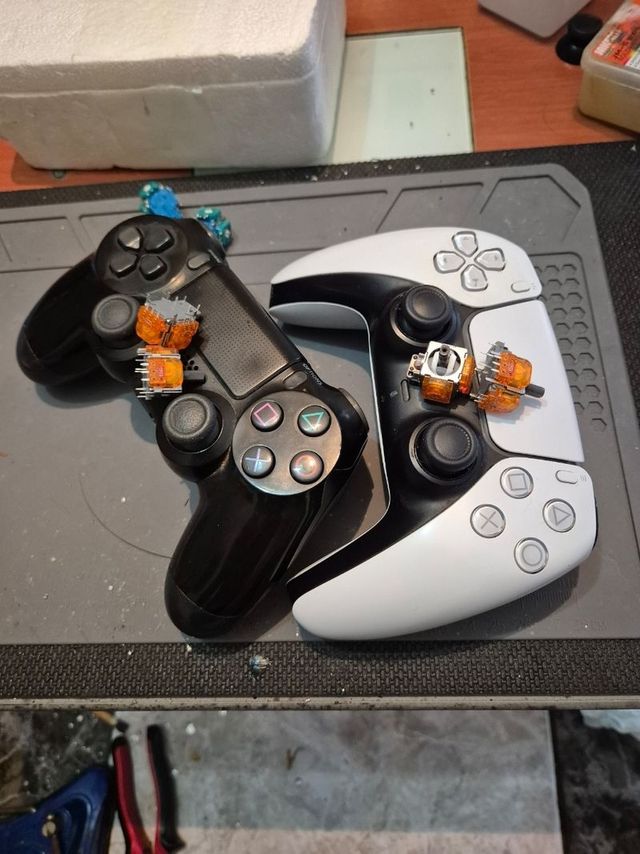 Reparación mando Ps5/PS4 Sticks TMR Carbono magnét