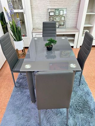 CONJUNTO DE COMEDOR + 4 SILLAS
