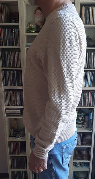 Maglione Uomo Cotone Beige