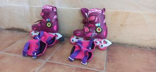 Patines niña + mochila: talla 32-34