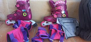 Patines niña + mochila: talla 32-34