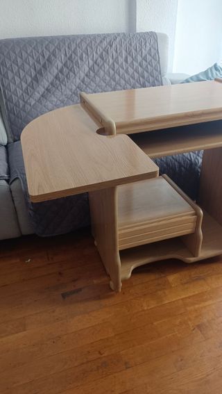 Mesa ordenador madera - beige