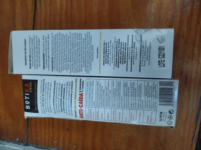 Champú Botika Grisi anticaída x2