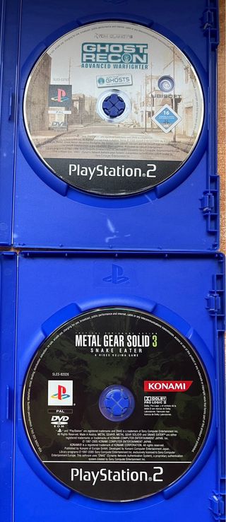 9 juegos PS2 por 35 euros o por separado. 