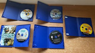 9 juegos PS2 por 35 euros o por separado. 