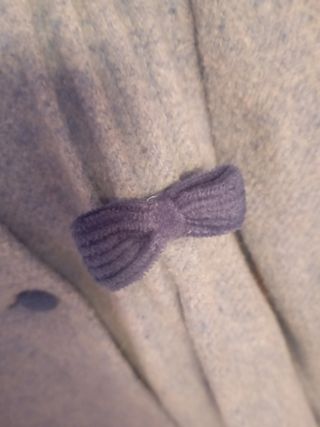 Abrigo niña gris azulado, talla 24 meses. Adulce