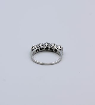 Anillo Diamantes Oro Blanco 18kt
