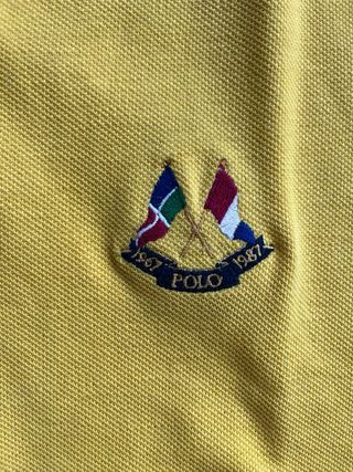 Polo Ralph Lauren Vintage Gialla Uomo M, calza L