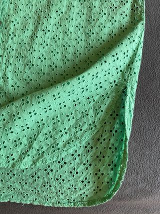Camisa algodon verde talla S WE