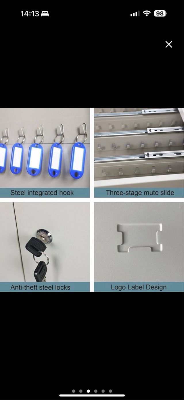 Armario metálico llaves - 120 llaves