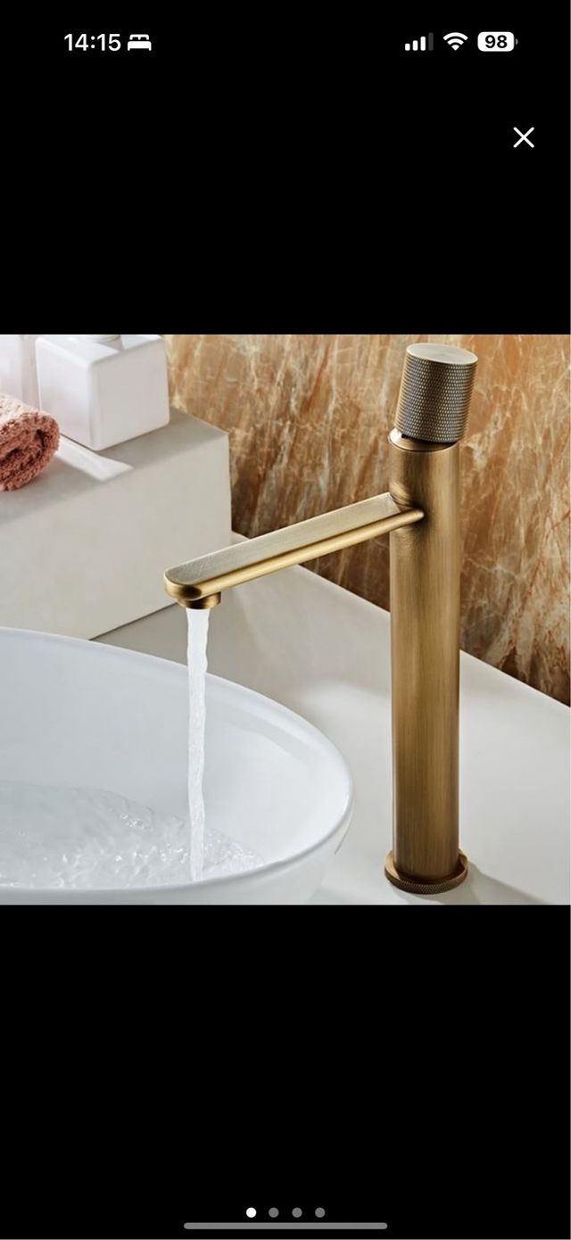 Grifo Baño - Dorado Metal
