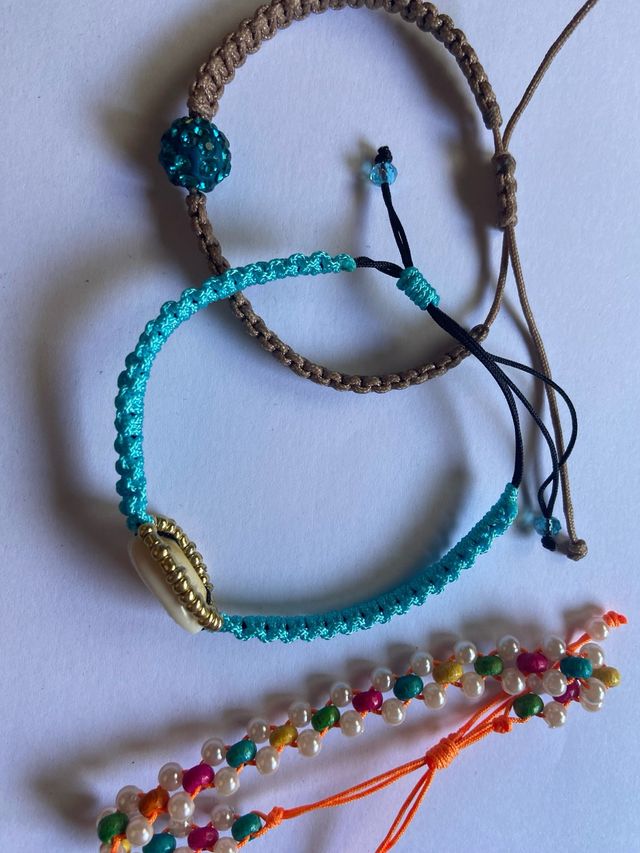 Pulseras artesanales: 3 modelos