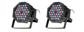 2x Faro Strobo 36 LED Proiettore Luci Discoteca Dj