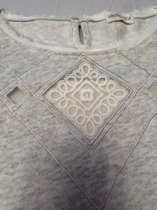 Jersey Brotes Gris talla 16 años