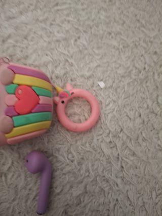 Fundas AirPods Gato Unicornio Rosa