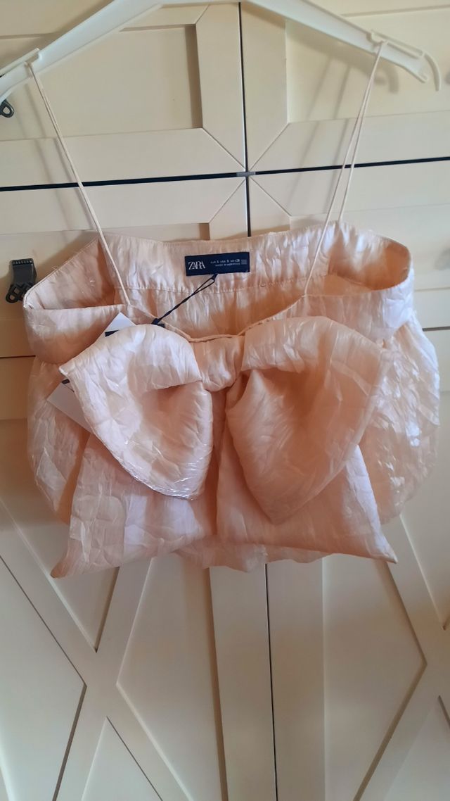 Top Zara beige talla S